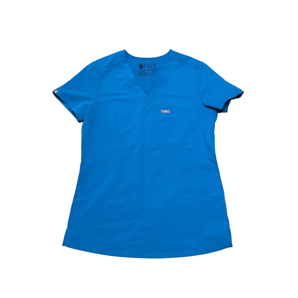 Figs‎ Catarina One-Pocket Scrub Top TEAL XXS